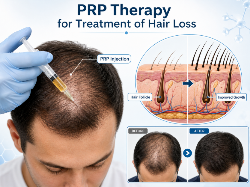 PRP Therapy in Nepal for Treatment of Hair Loss