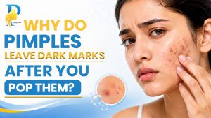 Why do pimples leave dark marks after you pop